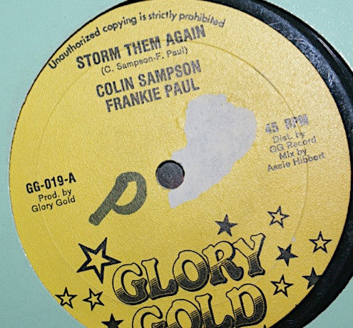Colin Sampson And Frankie Paul : Storm Them Again (12", Maxi)