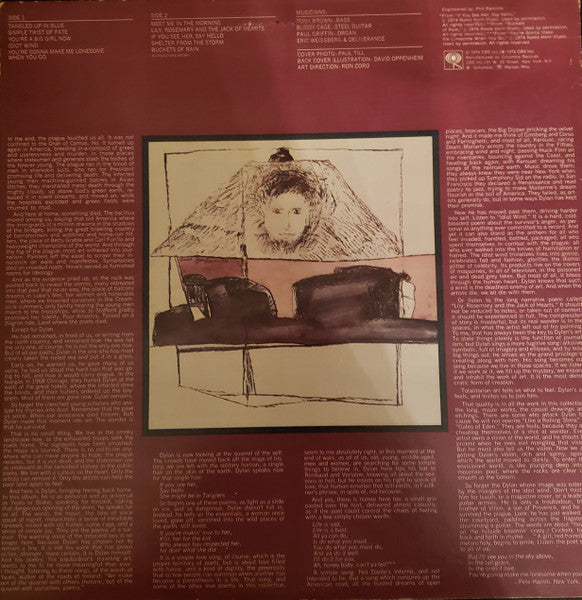 Bob Dylan : Blood On The Tracks (LP, Album, RP, 3rd)