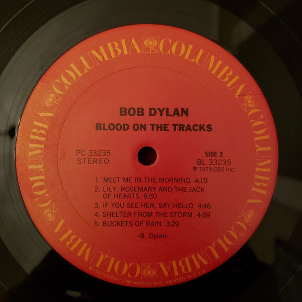 Bob Dylan : Blood On The Tracks (LP, Album, RP, 3rd)