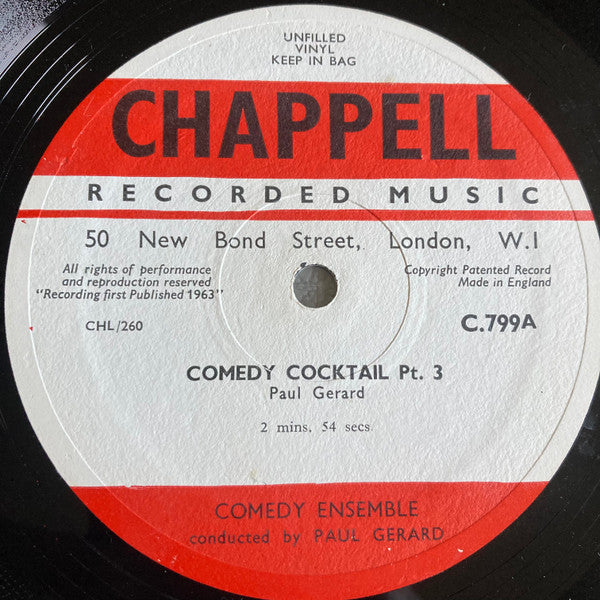 Comedy Ensemble : Comedy Cocktail Pt. 3 & 4 (10")