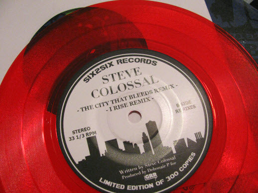 Steve Colossal : The City That Bleeds (7", Ltd, Red)