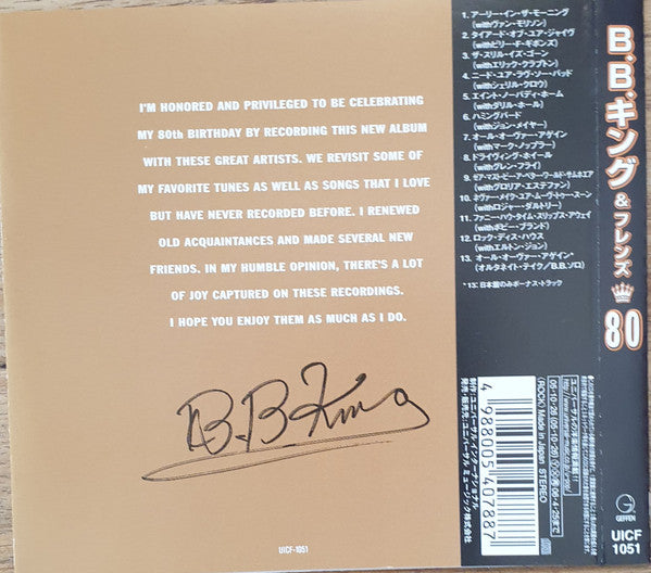 B.B. King & Guests : 80 (CD, Album)
