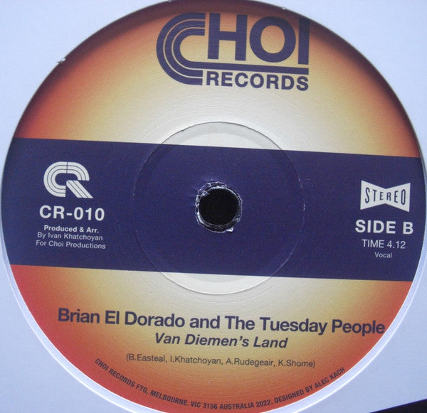 Brian El Dorado And The Tuesday People : Tectonic / Van Diemen's Land (7")