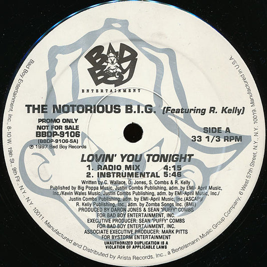 The Notorious B.I.G.* Featuring R. Kelly : Lovin' You Tonight (12", Promo)