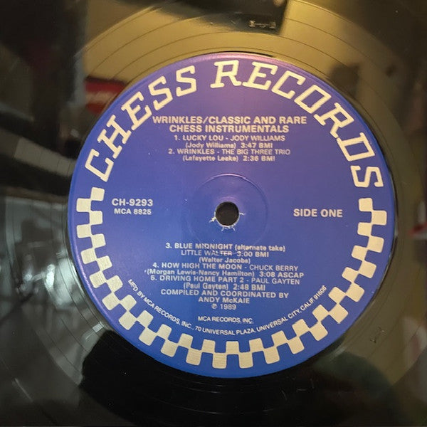 Various : Wrinkles - Classic And Rare Chess Instrumentals (LP, Comp)