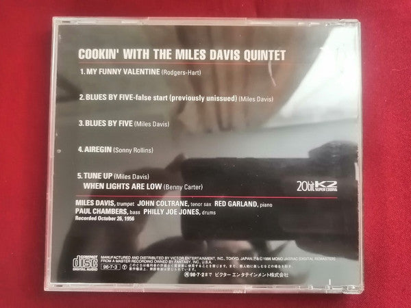 The Miles Davis Quintet : Cookin' With The Miles Davis Quintet (CD, Album, Mono, RE, RM)