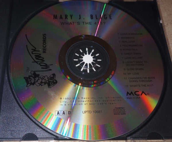 Mary J. Blige : What's The 411? (CD, Album, Club, UML)