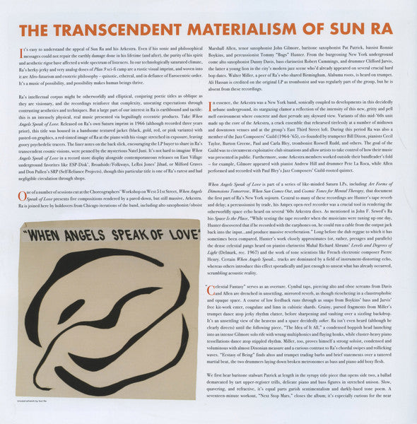 Sun Ra And His Myth Science Arkestra* : When Angels Speak Of Love (LP, Mono, RE, RM)