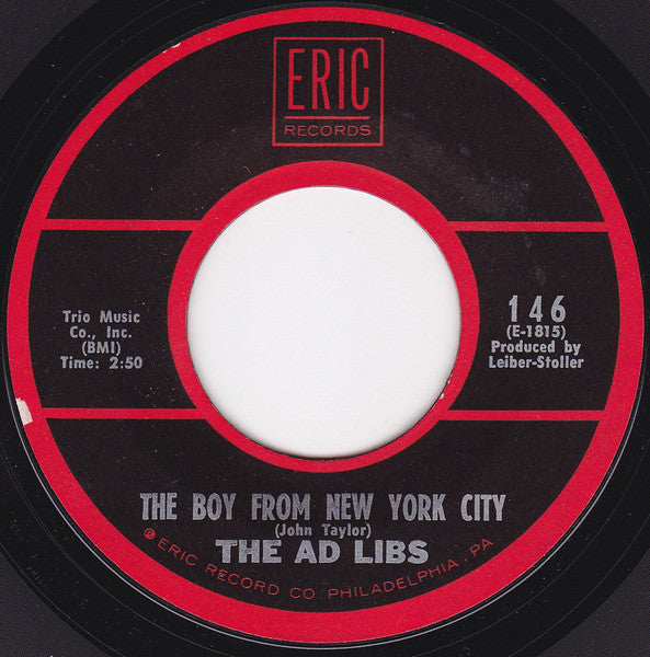 The Ad Libs / The Trade Winds : The Boy From New York City / New York's A Lonely Town (7", RE, Pit)