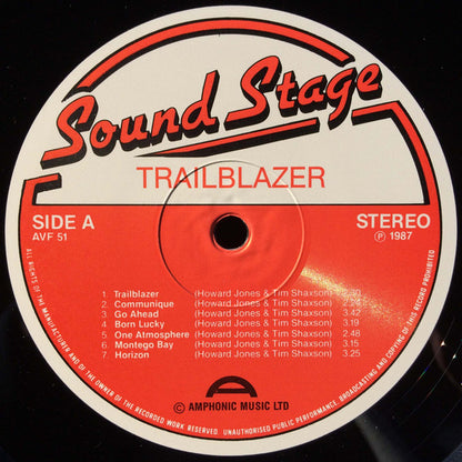 Howard Jones* & Tim Shaxson : Trailblazer (LP)