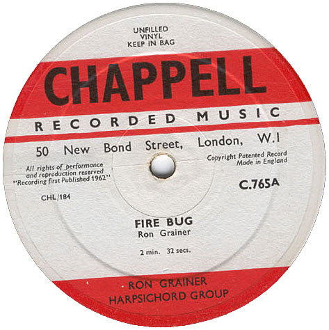 Ron Grainer Harpsichord Group* : Fire Bug / Silhouettes (10")