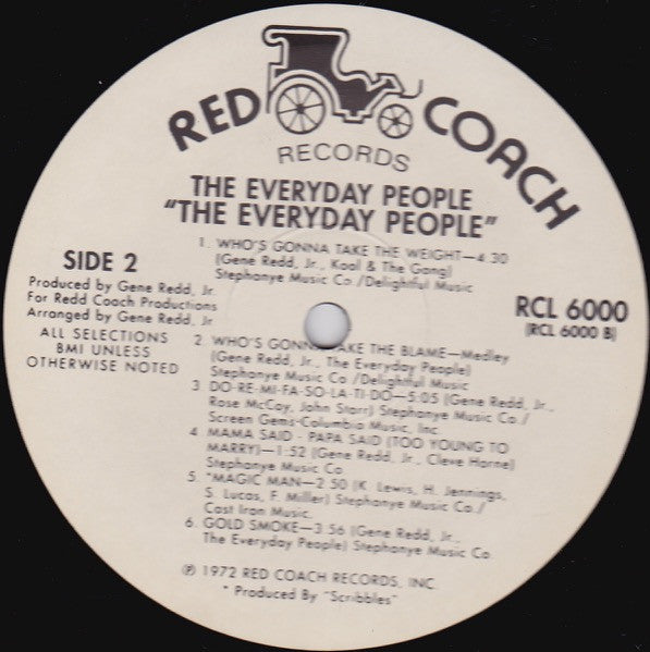 The Everyday People : The Everyday People (LP, Album, RE, Rai)