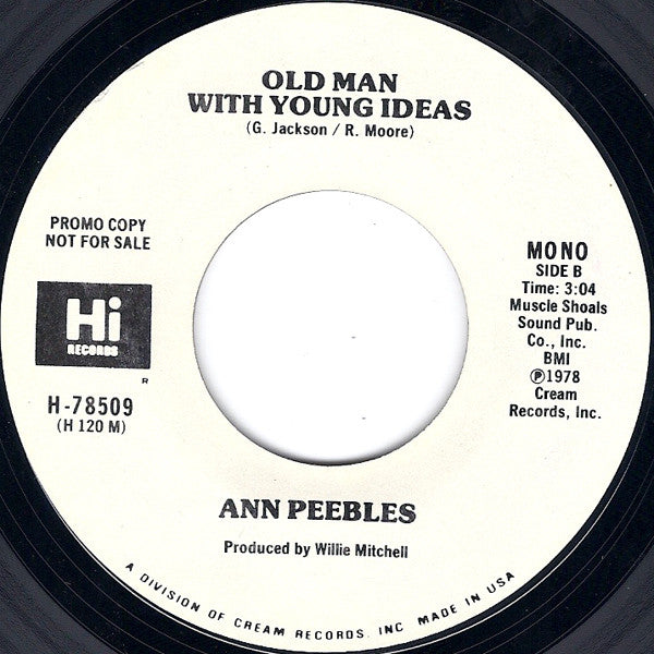Ann Peebles : Old Man With Young Ideas (7", Single, Promo)
