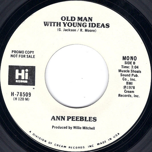 Ann Peebles : Old Man With Young Ideas (7", Single, Promo)