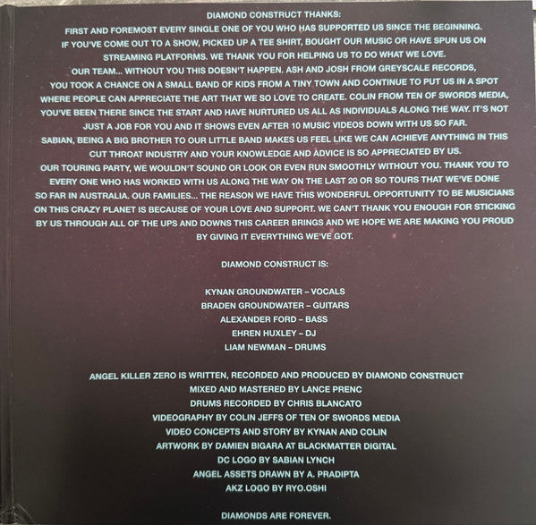 Diamond Construct : Angel Killer Zero (Deluxe) (LP, Album, Dlx, Ltd)
