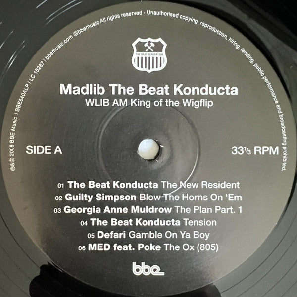 Buy Madlib The Beat Konducta : WLIB AM King Of The Wigflip (2xLP