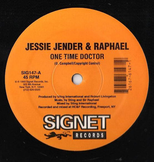 Jessie Jender* & Raphael* : One Time Doctor (12")