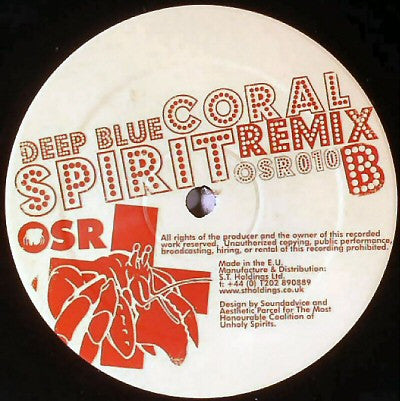 Deep Blue : Soho Code (Version X) / Coral (Spirit Remix) (12")