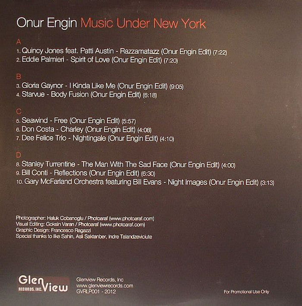 Onur Engin : Music Under New York (2x12", Album, Unofficial)