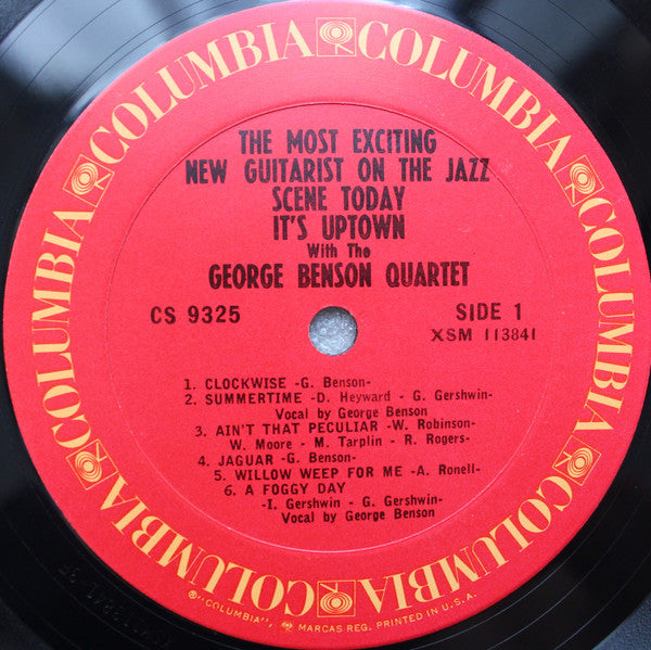 The George Benson Quartet : It's Uptown (LP, Album, RE, San)