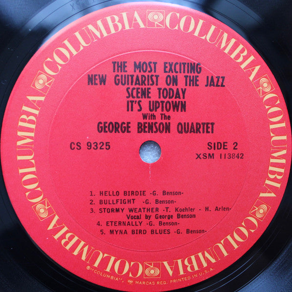 The George Benson Quartet : It's Uptown (LP, Album, RE, San)