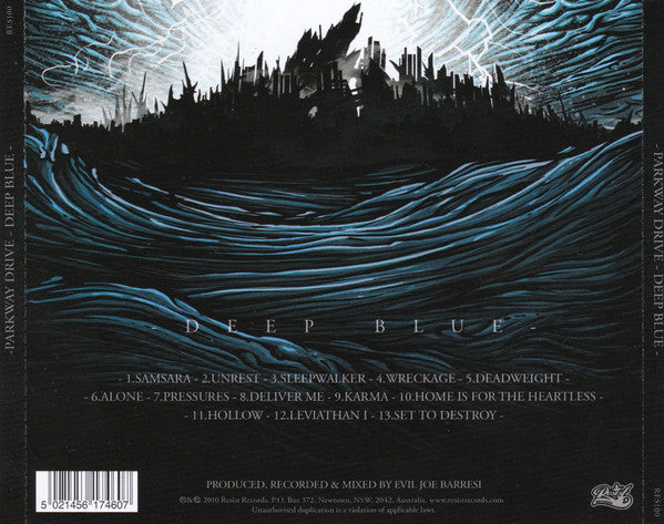 Parkway Drive : Deep Blue (CD, Album, O-C)