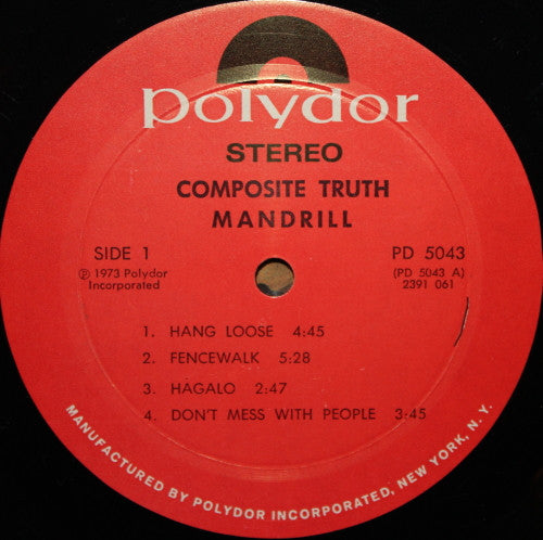 Mandrill : Composite Truth (LP, Album, Mon)
