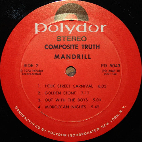 Mandrill : Composite Truth (LP, Album, Mon)