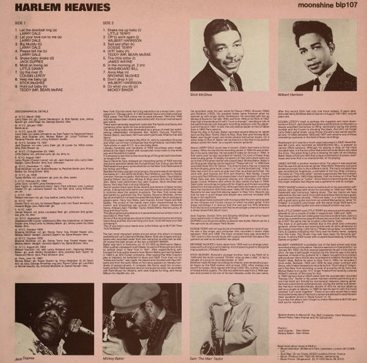 Various : Harlem Heavies - An Anthology Of Rough & Tough New York R&B (1954-1962) (LP, Comp)