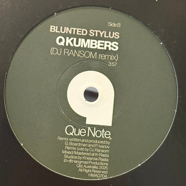Blunted Stylus : Q Kumbers (7", Ltd, Bla)