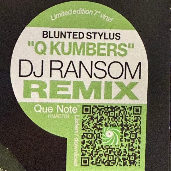 Blunted Stylus : Q Kumbers (7", Ltd, Bla)