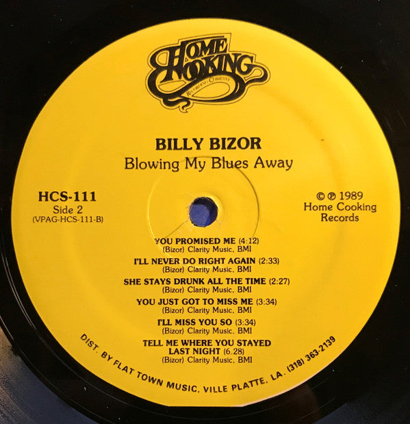 Billy Bizor Also Featuring Lightning Hopkins* : Blowing My Blues Away (LP, Album)