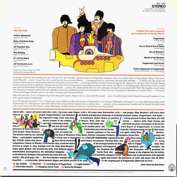 The Beatles : Yellow Submarine (LP, Album, RE, Los)
