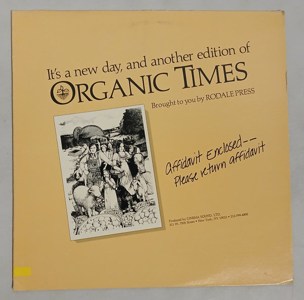 Unknown Artist : It's A New Day, And Another Edition Of Organic Times... (LP, Album)