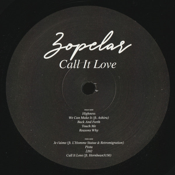 Zopelar : Call It Love (LP, Album, Ltd)