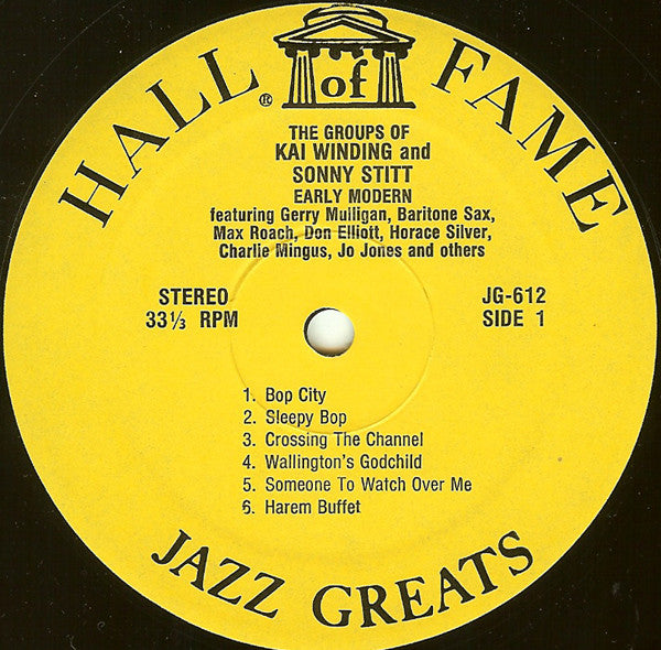 Kai Winding & Sonny Stitt Featuring Gerry Mulligan : The Groups Of Kai Winding And Sonny Stitt - Early Modern (LP, Comp, RE)