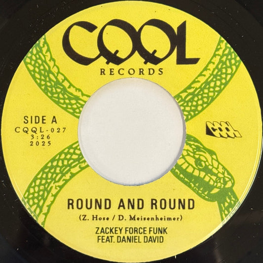 Zackey Force Funk Feat. Daniel David (9) : Round And Round (7", Ltd)