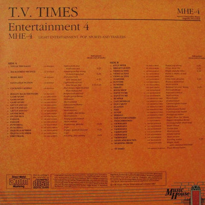 Various : Entertainment 4 - T V. Times (LP)