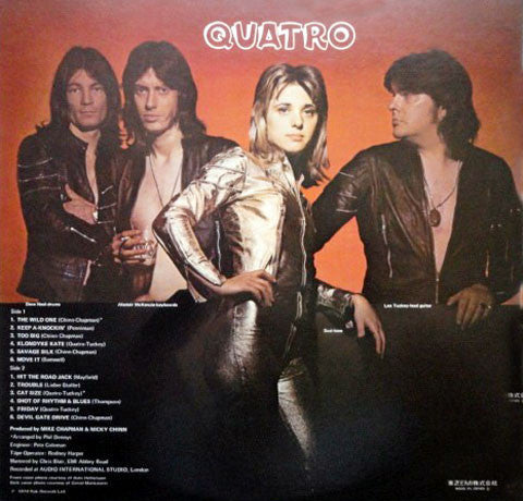 Suzi Quatro : Quatro (LP, Album, Gat)
