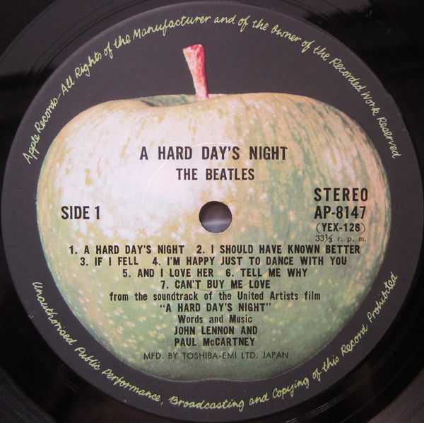 The Beatles : A Hard Day's Night (LP, Album, RE)