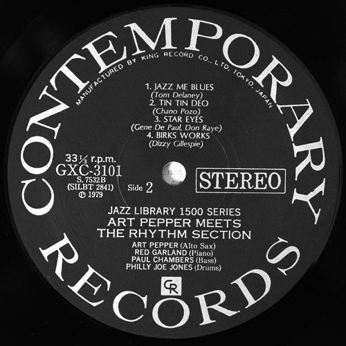Art Pepper : Art Pepper Meets The Rhythm Section (LP, Album, RE)