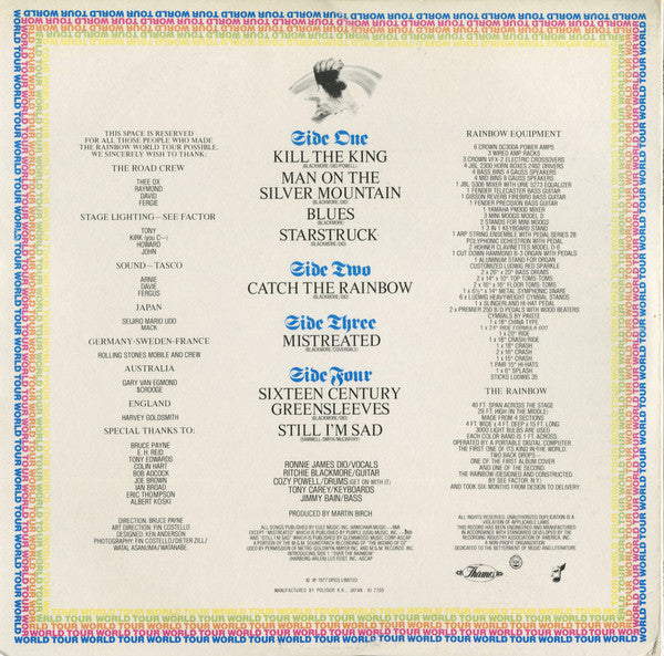 Rainbow : On Stage (2xLP, Album, Wid)