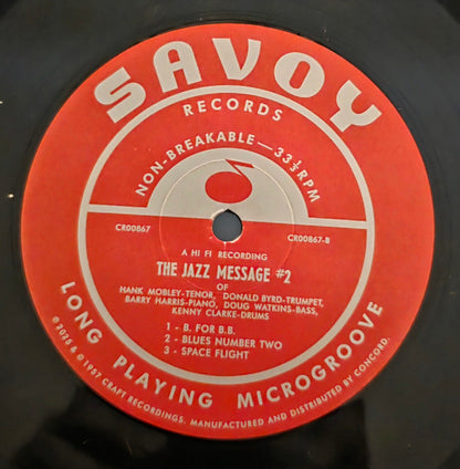 Hank Mobley, Lee Morgan, Donald Byrd, Hank Jones, Barry Harris (2), Doug Watkins, Kenny Clarke, Art Taylor : Jazz Message #2 (LP, Album, Mono, RE)