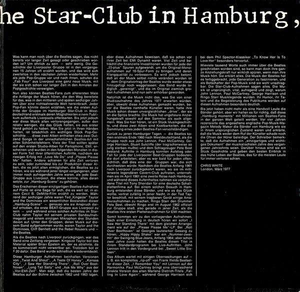The Beatles : Live! At The Star-Club In Hamburg, Germany; 1962 (2xLP, Album, All)
