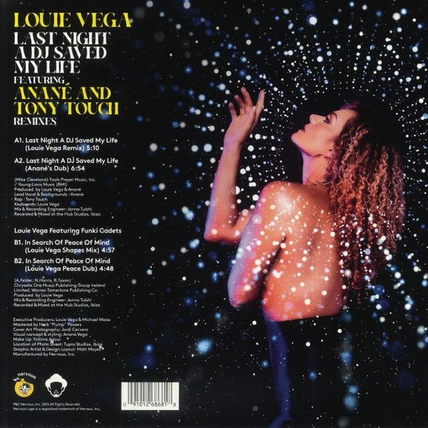 Louie Vega Featuring Anané And Tony Touch : Last Night A DJ Saved My Life (Remixes) (12")
