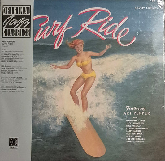 Art Pepper : Surf Ride  (LP, Album, Mono, RE, 180)