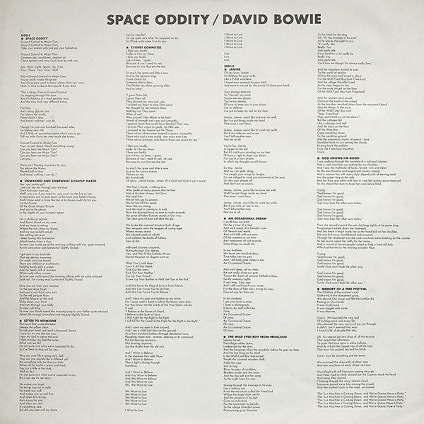 David Bowie : Space Oddity (LP, Album, RE)