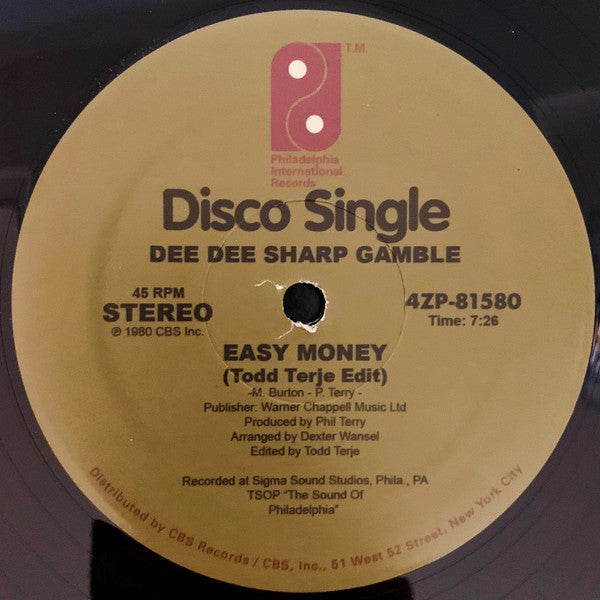Dee Dee Sharp Gamble : Easy Money (12", Maxi)