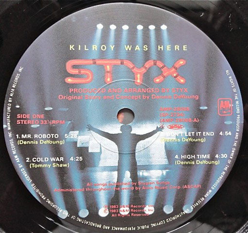 Styx : Kilroy Was Here (LP, Album, Gat)