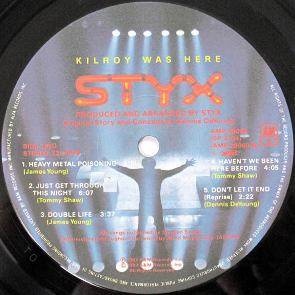 Styx : Kilroy Was Here (LP, Album, Gat)